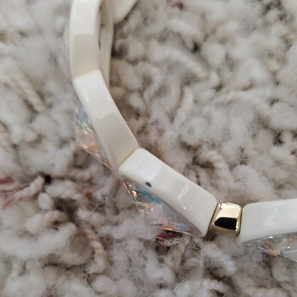 Roxanne Assoulin Gold and Cream Crystal Bracelet Stack - Picture 6 of 7